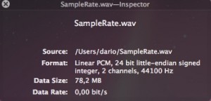Sample Rate Bit Rate Sample Rate Bit Rate